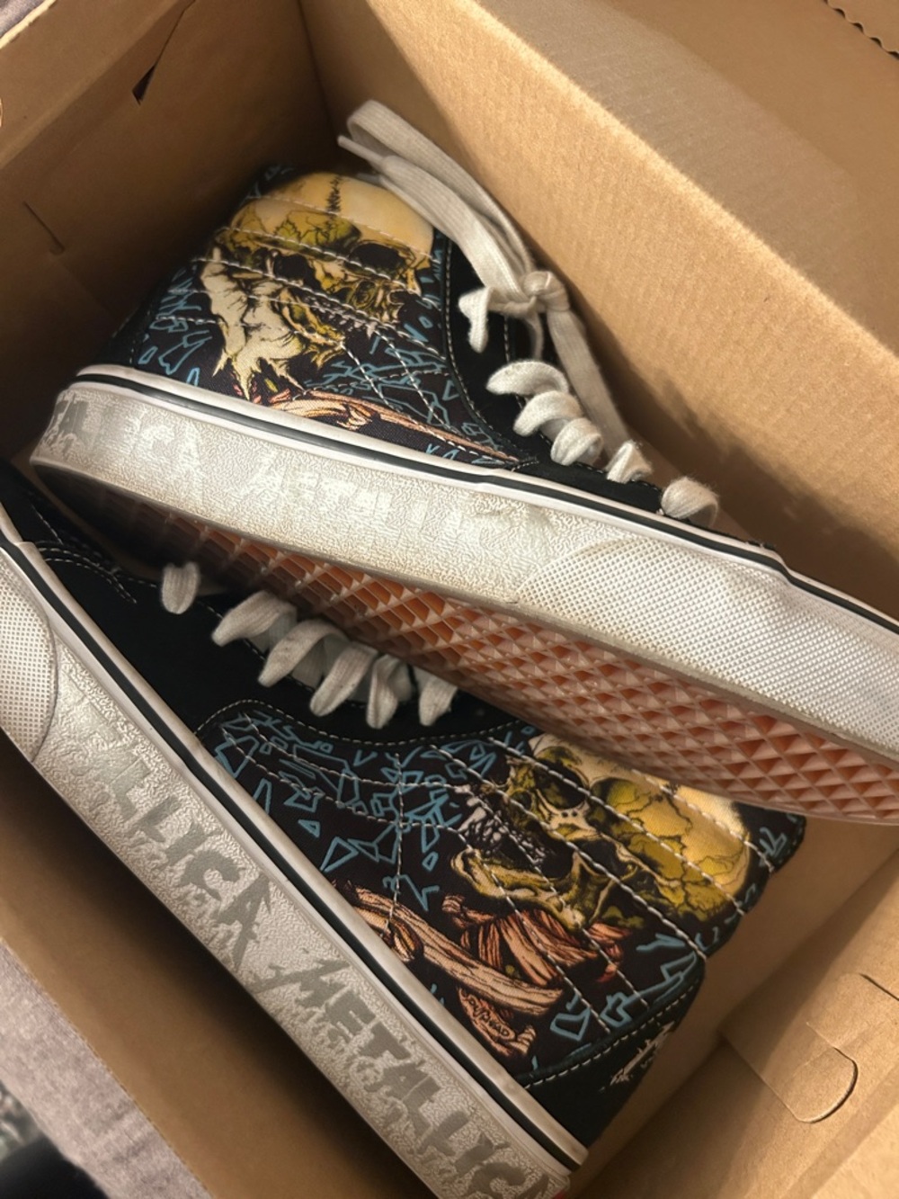 Metallica Vans Black High-Top Sneakers - Picture 6 of 6